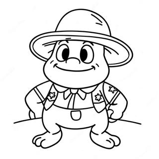 Adventurous Sheriff Toadster Coloring Page 48433-38806