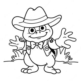 Adventurous Sheriff Toadster Coloring Page 48433-38808