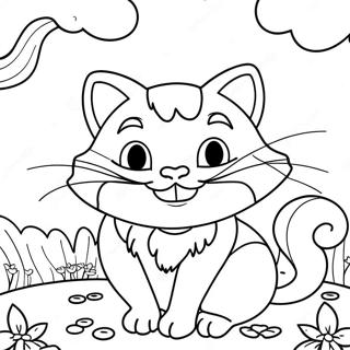 Charming Cheshire Cat Coloring Page 48443-38810