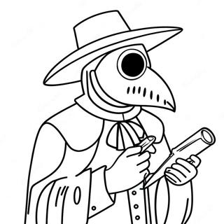 Plague Doctor Coloring Pages