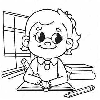 Best Teacher Coloring Page 48482-38848