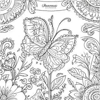 Johanna Basford 2017 Calendar Floral Coloring Page 48502-38860