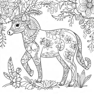 Johanna Basford 2017 Calendar Whimsical Animals Coloring Page 48503-38862