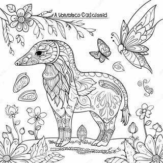 Johanna Basford 2017 Calendar Whimsical Animals Coloring Page 48503-38863