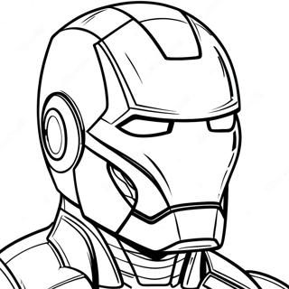 Iron Man Mask Coloring Pages