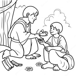 Parable Of The Two Sons Coloring Pages