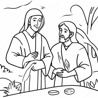 Parable Of The Two Sons Coloring Page 48552-38898