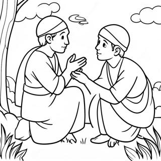 Parable Of The Two Sons Coloring Page 48552-38900