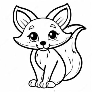 Cartoon Fox Coloring Pages