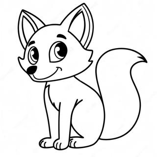 Cartoon Fox Coloring Page 48562-38908