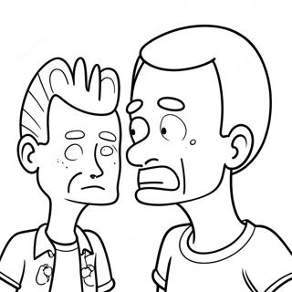 Beavis And Butthead Coloring Page 48582-38922