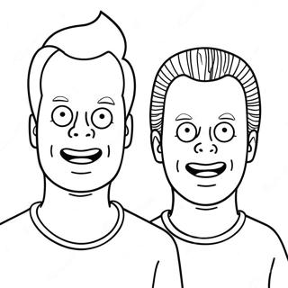 Beavis And Butthead Coloring Page 48582-38923