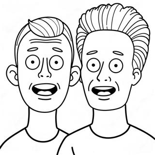 Beavis And Butthead Coloring Page 48582-38924