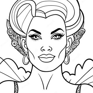 Drag Queen Coloring Pages