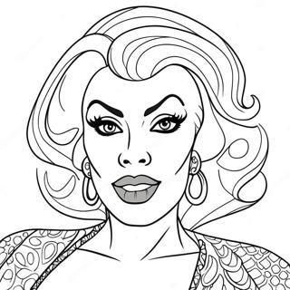 Drag Queen Coloring Page 48642-38970