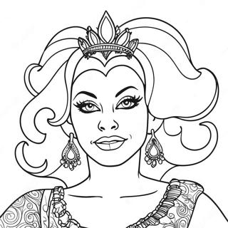 Drag Queen Coloring Page 48642-38971