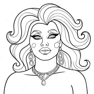 Drag Queen Coloring Page 48642-38972