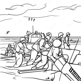 D Day Allied Forces Coloring Page 48663-38985