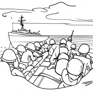 D Day Allied Forces Coloring Page 48663-38987