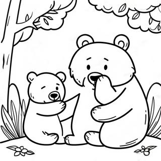 Bear Family Coloring Page 48672-38990