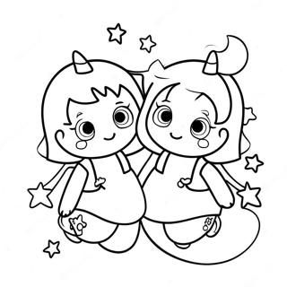 Little Twin Stars Coloring Page 48682-39002