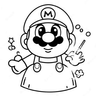 Mario Among Us Coloring Pages