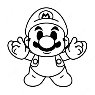 Mario Among Us Character Coloring Page 48692-39007