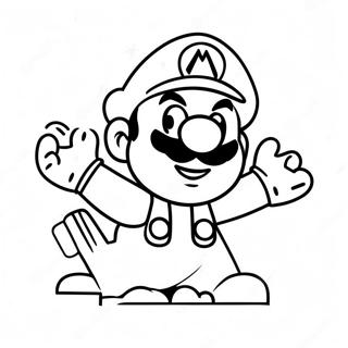 Mario Among Us Character Coloring Page 48692-39008