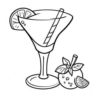 Cocktail Glass Coloring Page 48702-39018