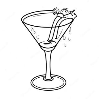 Cocktail Glass Coloring Page 48702-39019