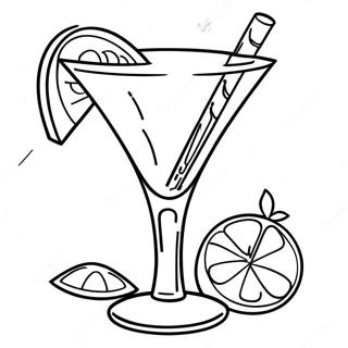 Cocktail Glass Coloring Page 48702-39020