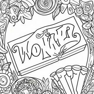 Wonka Bar Coloring Page 48722-39031