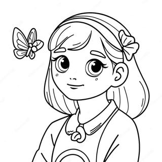 Shinobu With Butterfly Coloring Page 4872-4066