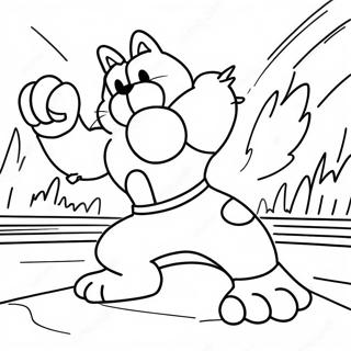 Paws Of Fury Action Scene Coloring Page 48732-39042