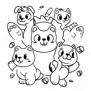 Paws Of Fury Characters Coloring Page 48733-39045