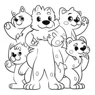 Paws Of Fury Characters Coloring Page 48733-39048