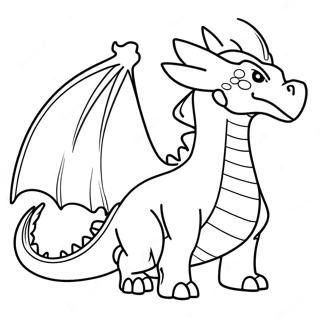 Fire Breathing Dragon Pokemon Coloring Page 48753-39061