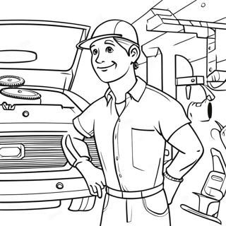 Mechanic Coloring Page 48772-39078