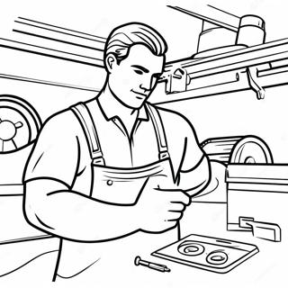 Mechanic Coloring Page 48772-39080