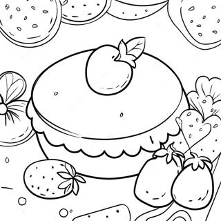 Detailed Dessert Coloring Pages