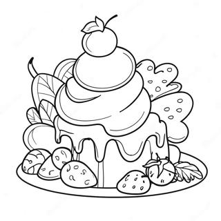 Detailed Dessert Coloring Page 48782-39082