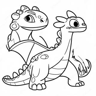 How To Train Your Dragon Triple Strike Coloring Pages