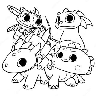 How To Train Your Dragon Triple Strike Coloring Page 48812-39107