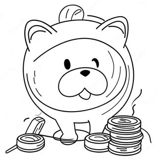 Savings Tracker Coloring Pages