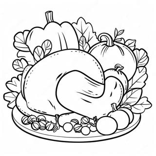 Thanksgiving Food Coloring Pages