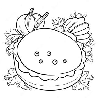 Pumpkin Pie Coloring Page 48833-39122