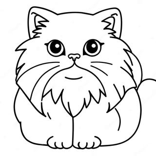 Persian Cat Coloring Page 48852-39138