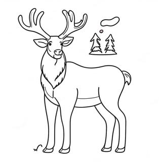 Reindeer Coloring Page 48862-39148