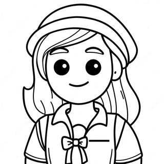 Roblox Preppy Girl Coloring Page 48882-39164