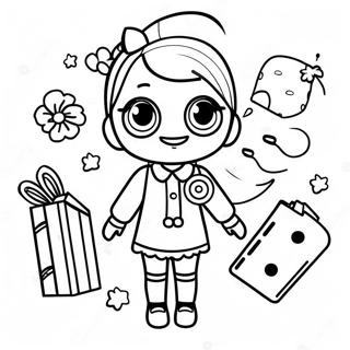 Cute Roblox Preppy Girl With Accessories Coloring Page 48883-39171